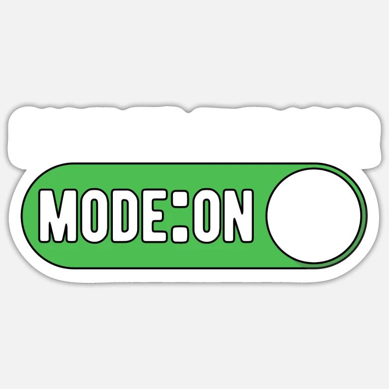 Staplerfahrer Gabelstapler Modus An Sticker Größe S (10 x 10 cm)