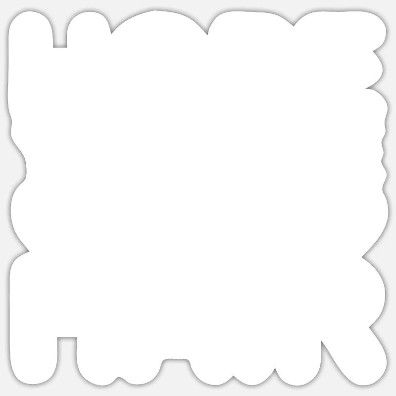 Hoffe du magst Hundehaar Sticker Größe S (10 x 10 cm)
