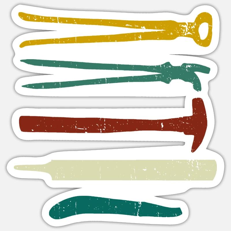 Maréchal-ferrant Forge Anivl Forge Sticker taille S (10 x 10 cm)