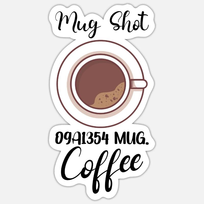 Coffee Lover Caffeine Molecule Java Latte Espresso Sticker Größe S (10 x 10 cm)