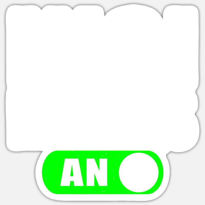 Insi Modus An - Sticker Größe S (10 x 10 cm) - Mattweiß