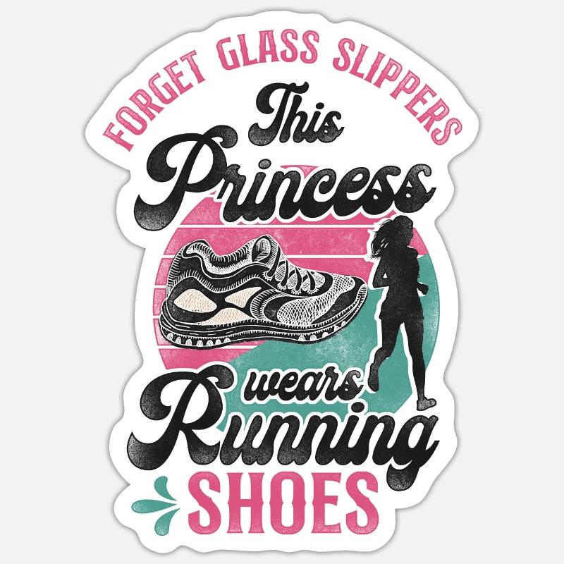 Running Runner Half Marathon - Sticker Größe S (10 x 10 cm) - Mattweiß