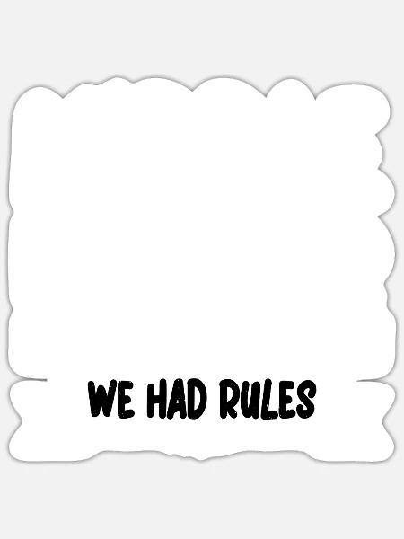 Middle Brother, I'm The Reason We Had Rules 3 - Sticker Größe S (10 x 10 cm) - Mattweiß