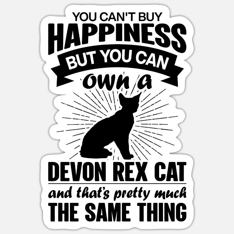 Kann Eine Devon Rex Katze Kaufen Sticker Größe S (10 x 10 cm)