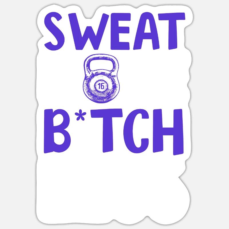aptitude à la transpiration - Sticker taille S (10 x 10 cm) - blanc mat