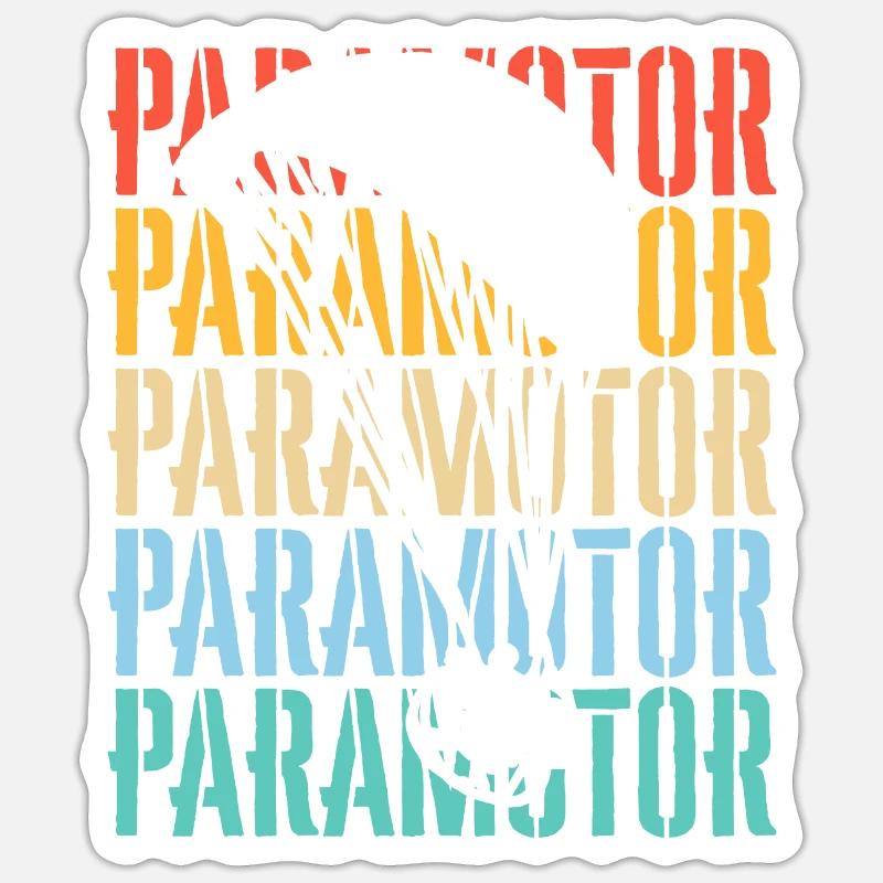 Paramoteur Paramoteur Sticker taille S (10 x 10 cm)