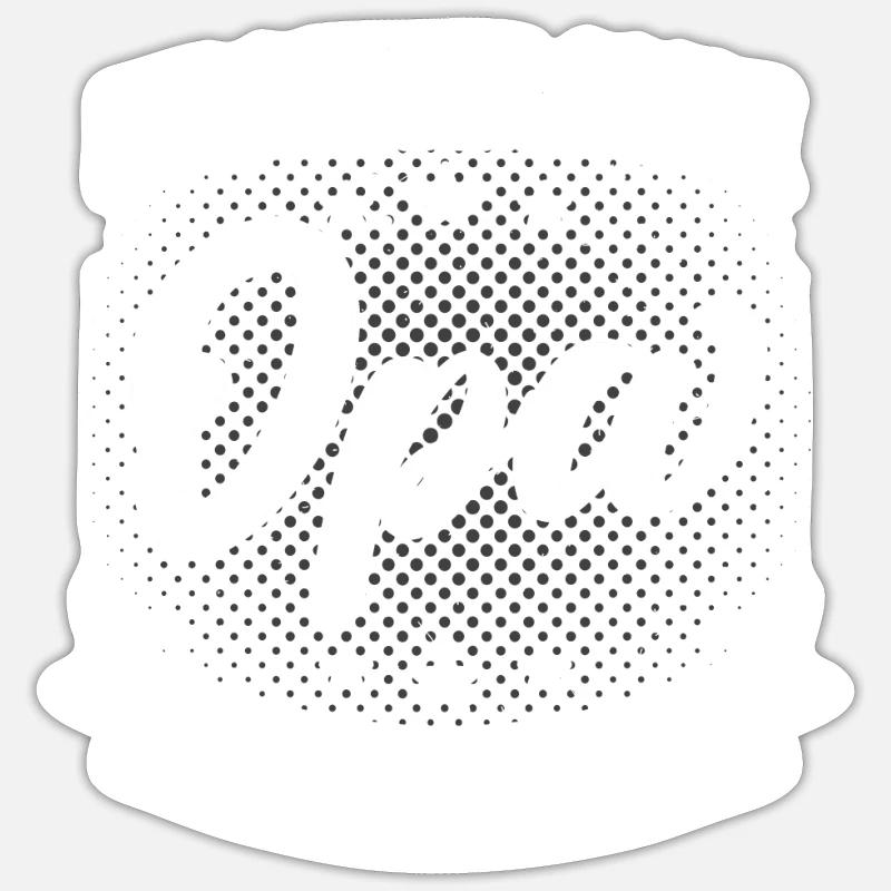 Großvater Opi werdender Opa Geschenk - Sticker Größe S (10 x 10 cm) - Mattweiß