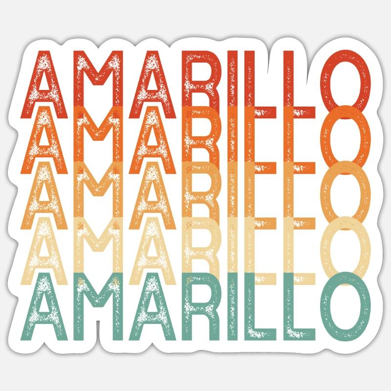 Amarillo - Sticker taille S (10 x 10 cm) - blanc mat
