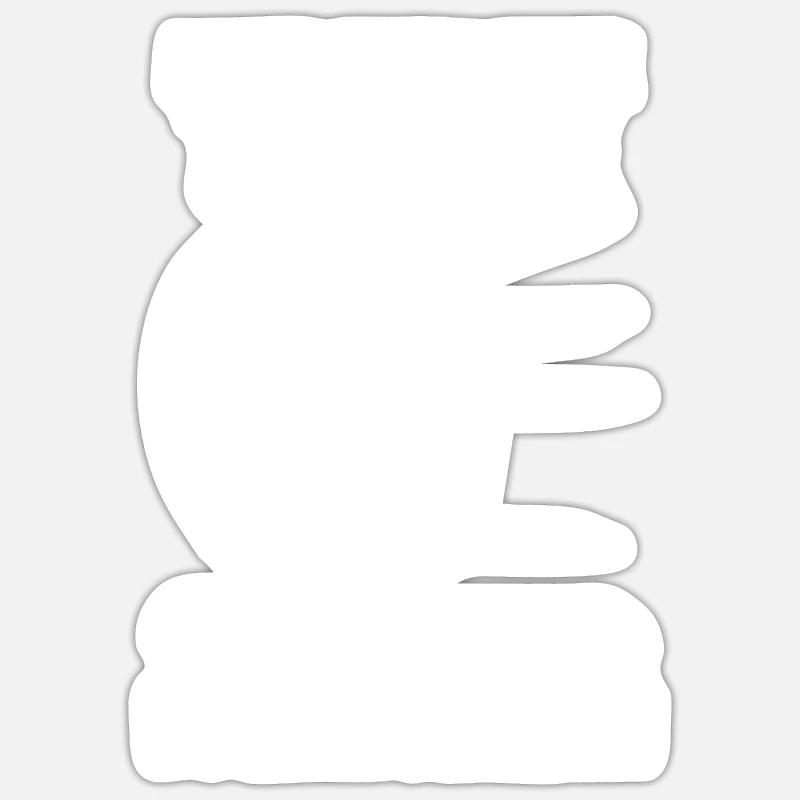 Bogen Sport Bogenschießen Bogen Geschenk - Sticker Größe S (10 x 10 cm) - Mattweiß