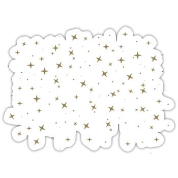 Sterne Sternenhimmel Galaxie Milchstraße - Sticker Größe S (10 x 10 cm) - Mattweiß - Vorne