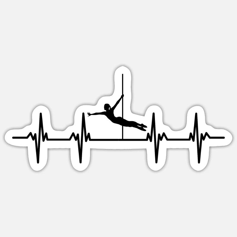 Pole Dancer Pole Dance Pole Dance Sticker taille S (10 x 10 cm)