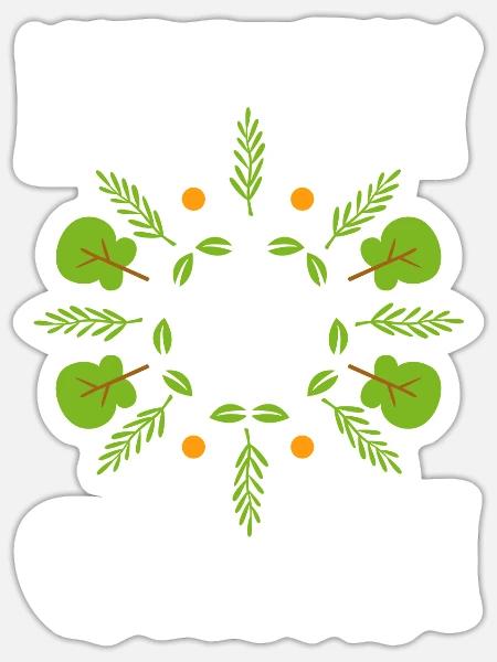 Nature Is My Church - Sticker Größe S (10 x 10 cm) - Mattweiß