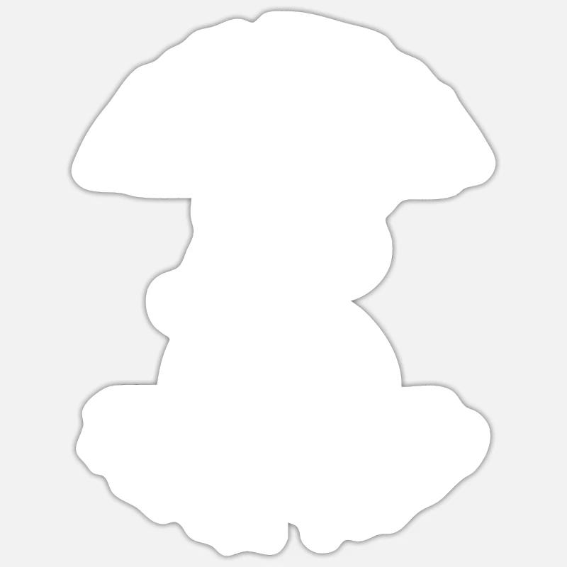 Cuisses épaisses Witch Vibes - Sticker taille S (10 x 10 cm) - blanc mat