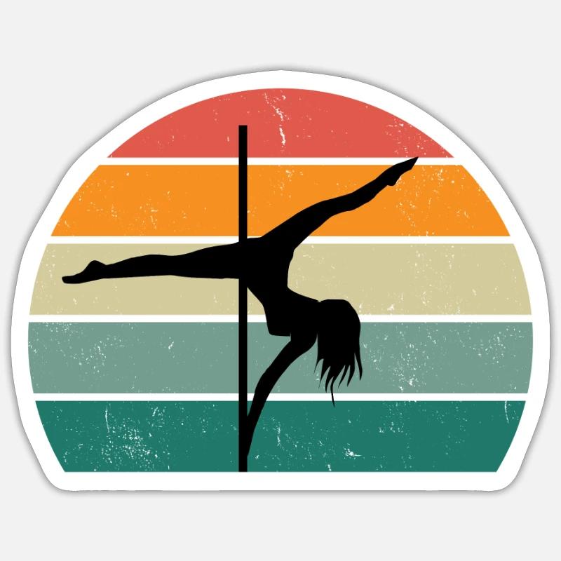 Pole Dancer Pole Dance Pole Dance Sticker taille S (10 x 10 cm)