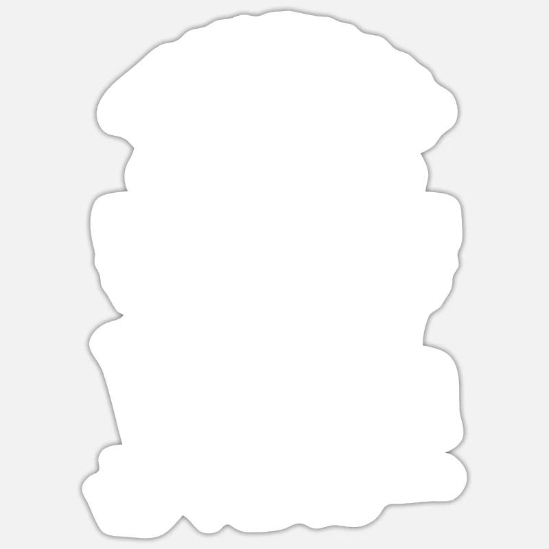 Cuisses épaisses Witch Vibes - Sticker taille S (10 x 10 cm) - blanc mat