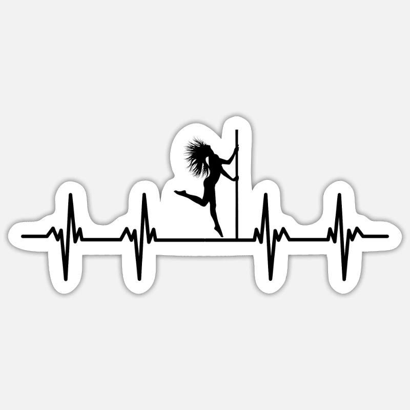 Pole Dancer Pole Dance Pole Dance Sticker taille S (10 x 10 cm)