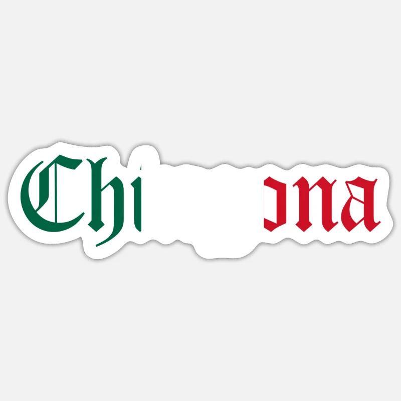 Chingona - Sticker size S (10 x 10 cm) - white matte