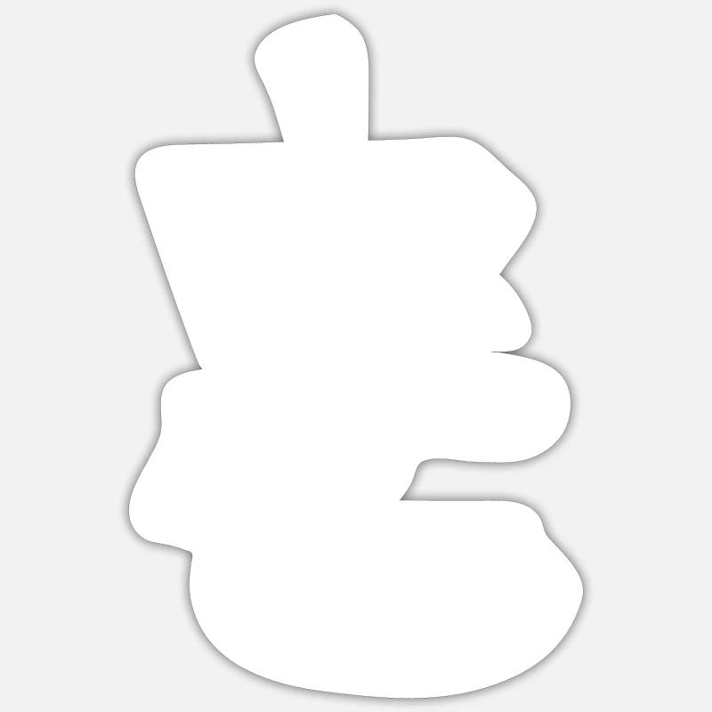 Loyalty Chinese Script Character Symbol Sticker size S (10 x 10 cm)