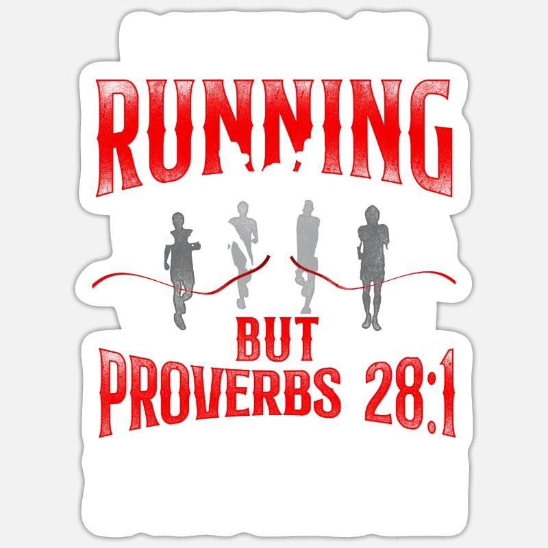 Running Runner Semi-Marathon - Sticker taille S (10 x 10 cm) - blanc mat