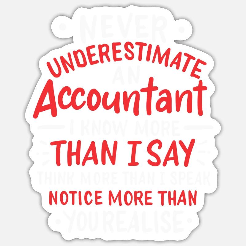 Comptabilité sous-estimée Sticker taille S (10 x 10 cm)