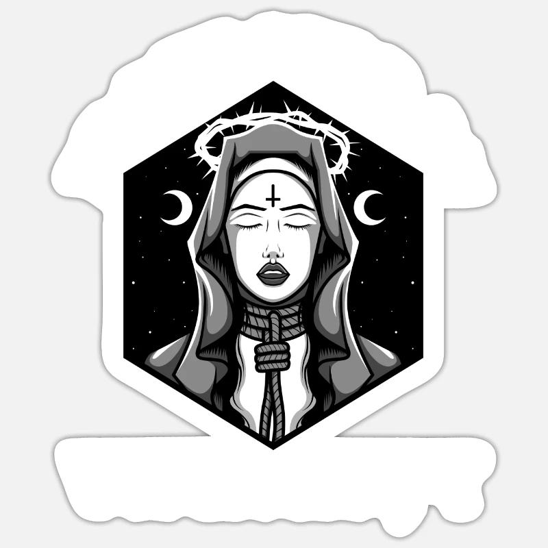 Protected By Witchcraft - Sticker size S (10 x 10 cm) - white matte