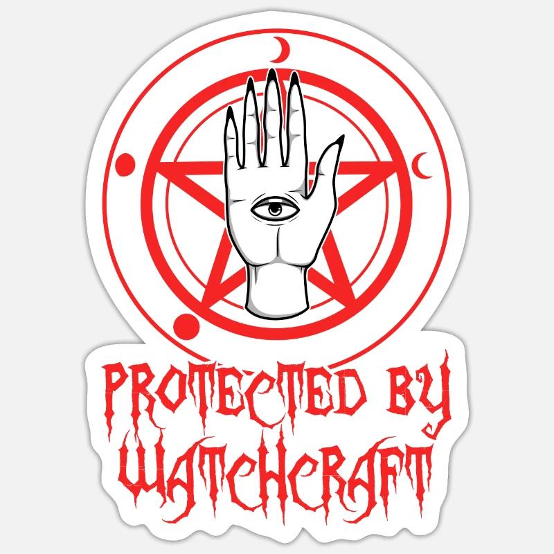 Protected By Witchcraft Sticker size S (10 x 10 cm)