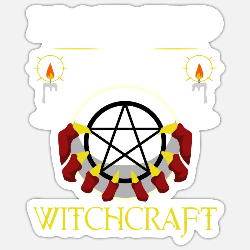 Protected By Witchcraft - Sticker Größe S (10 x 10 cm) - Mattweiß