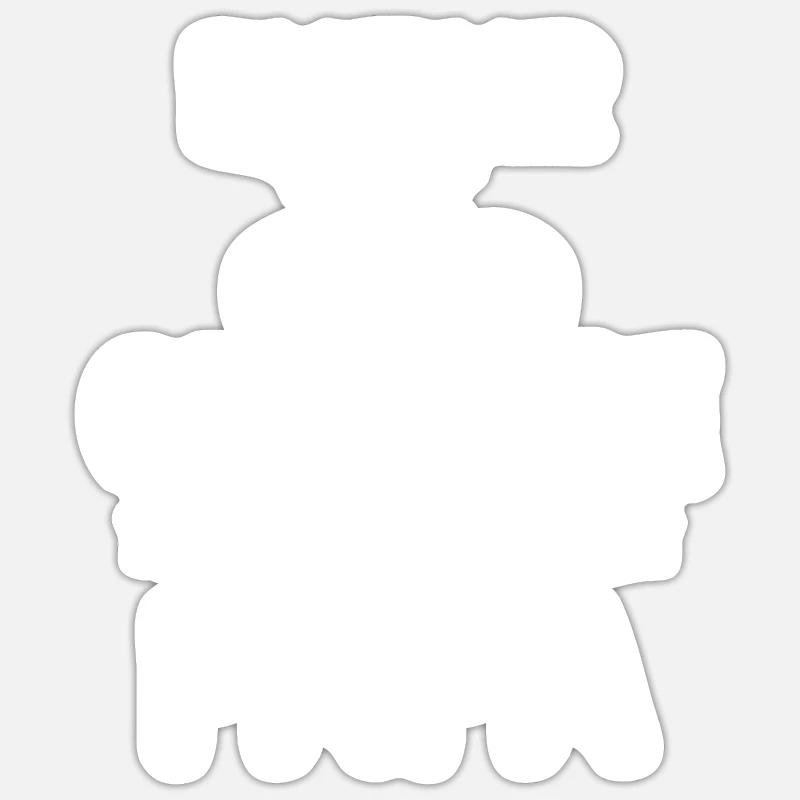 Futur cycliste comme papa - Sticker taille S (10 x 10 cm) - blanc mat