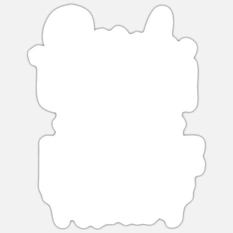 Sei ein Einhorn auf einer Wiese voller Pferde - Sticker Größe S (10 x 10 cm) - Mattweiß