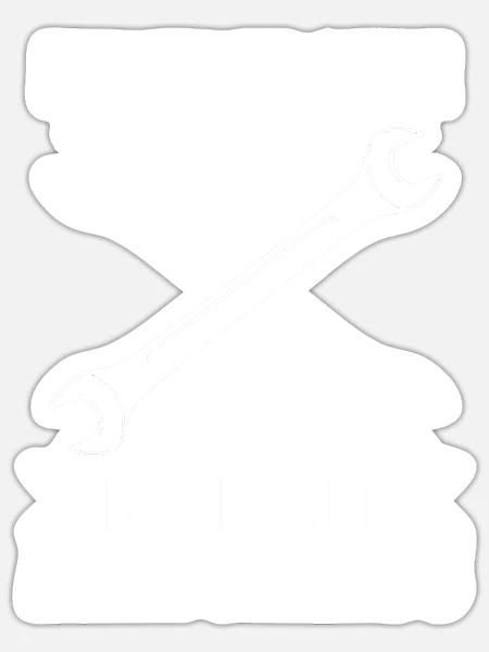 Auto reparieren Mechaniker Kfz-Mechaniker Geschenk - Sticker Größe S (10 x 10 cm) - Mattweiß