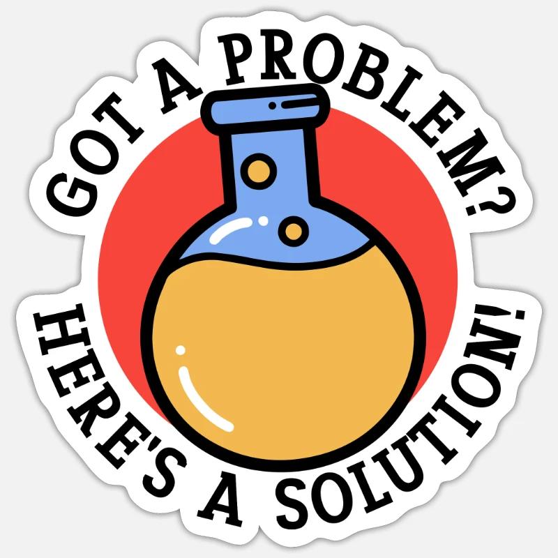 Résolution de problèmes Résolution scientifique Sticker taille S (10 x 10 cm)