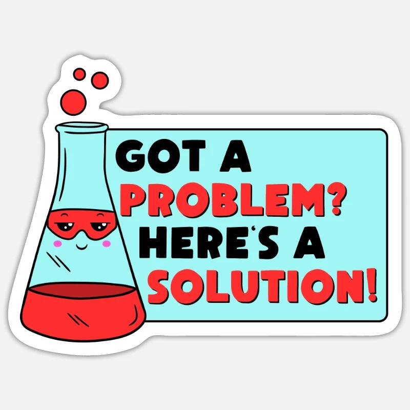 Résolution de problèmes Résolution scientifique Sticker taille S (10 x 10 cm)