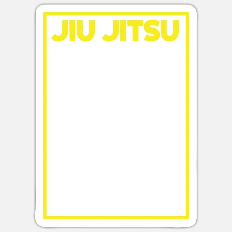 Jiu Jitsu Jiu Jitsu Jiu Jitsu - Sticker size S (10 x 10 cm) - white matte
