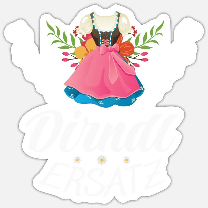 Dirndl Ersatz Sticker Größe S (10 x 10 cm)