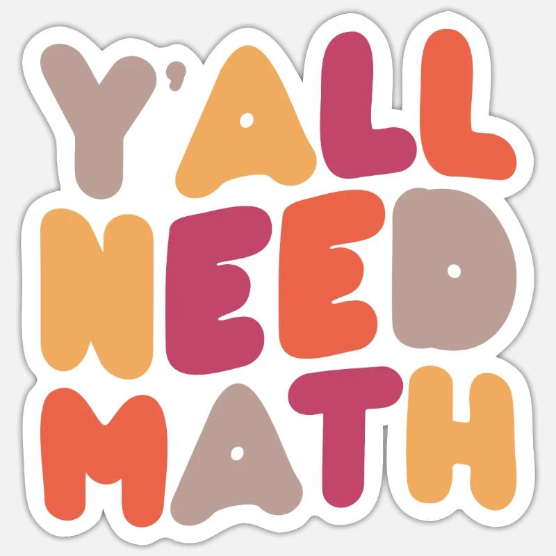 Math Mathématiques Mathématicien École Nerd Cadeau Sticker taille S (10 x 10 cm)
