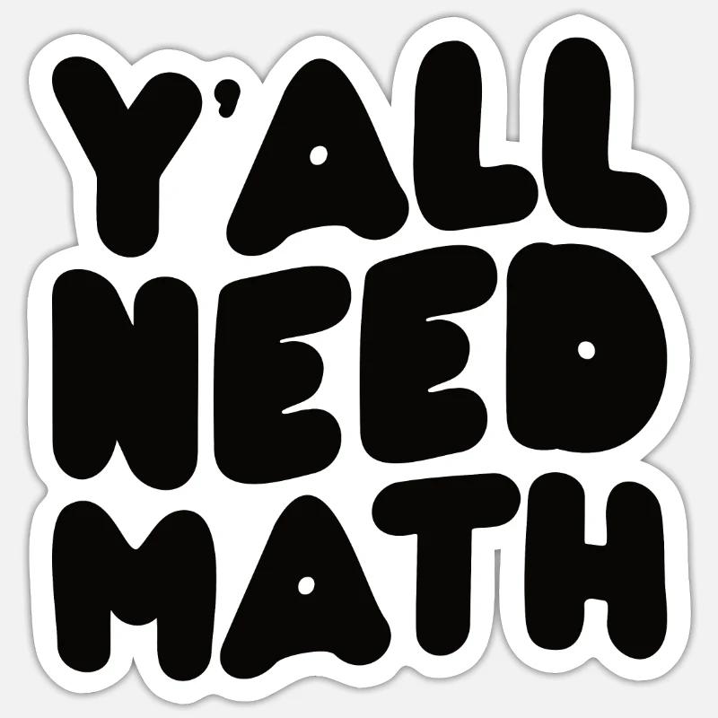 Math Mathématiques Mathématicien École Nerd Cadeau Sticker taille S (10 x 10 cm)
