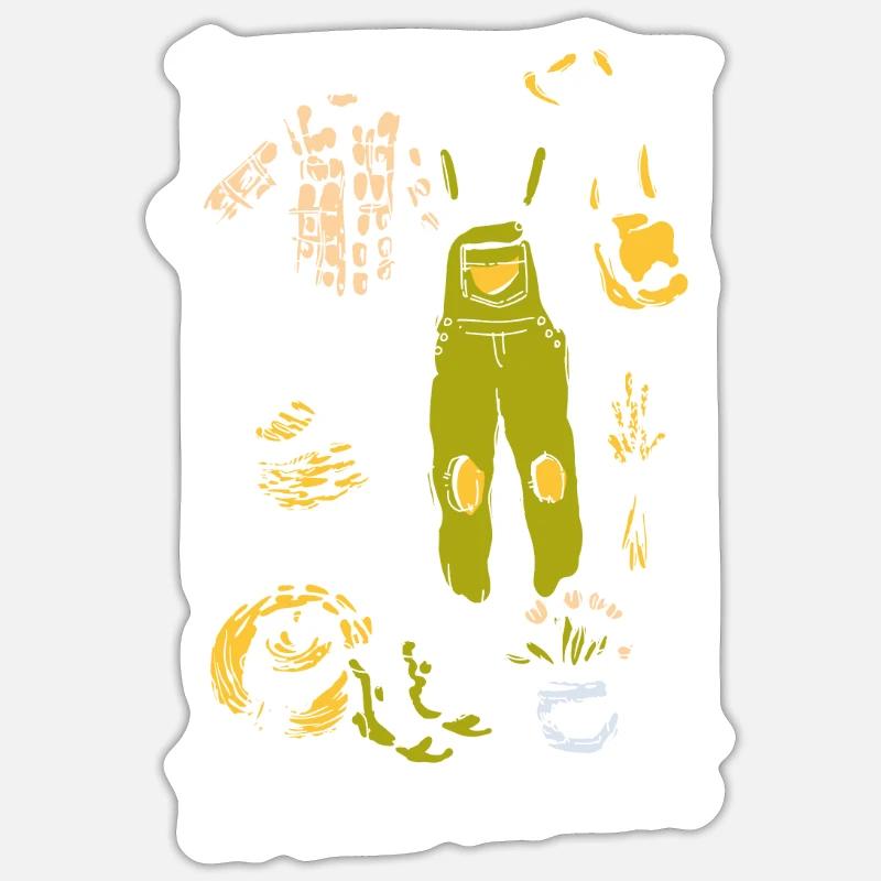 Faites ce que vous aimez, Jardinage cottagecore Sticker taille S (10 x 10 cm)