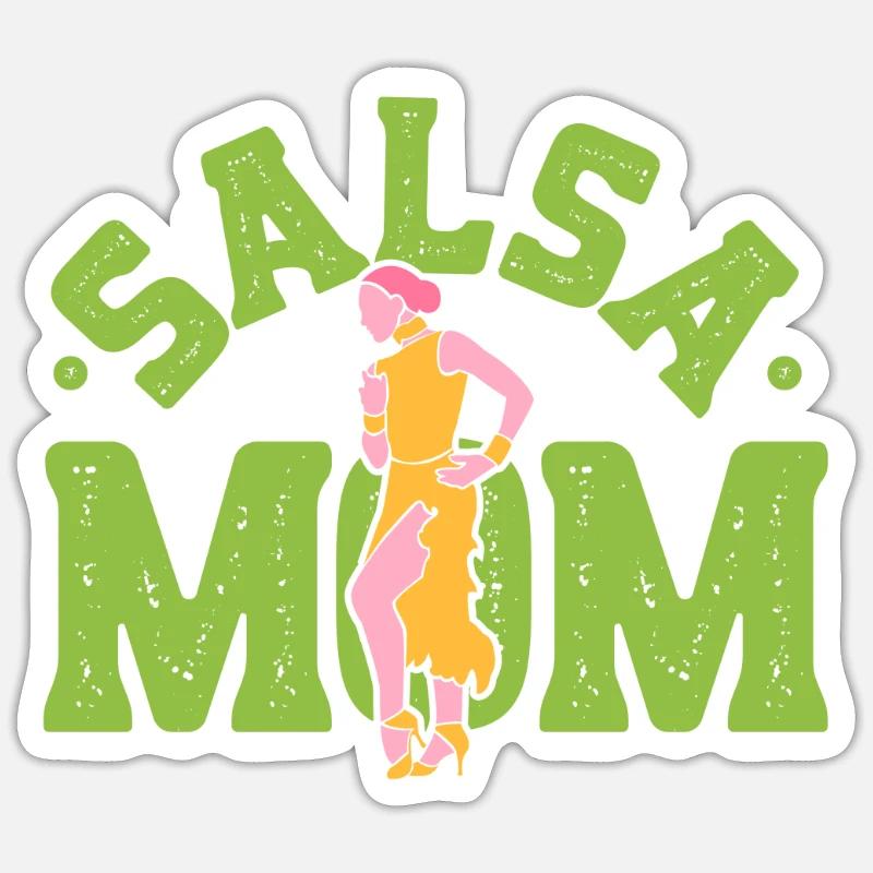 Salsa Mama Danse Hobby Dancer Danse Sticker taille S (10 x 10 cm)