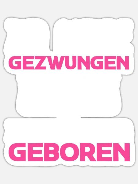 Hobby Horse Schule Gezwungen - Sticker Größe S (10 x 10 cm) - Mattweiß