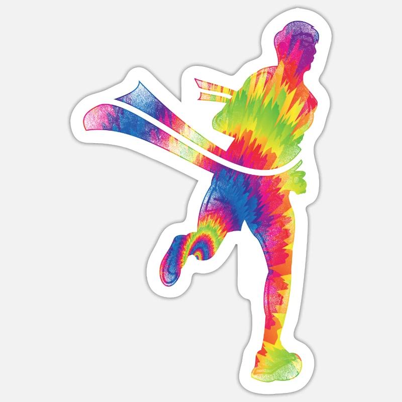 Running Runner Half Marathon Cravate Sticker taille S (10 x 10 cm)