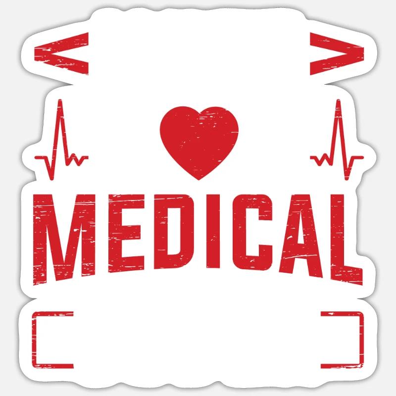 Medizinischer Biller Coding Krankenschwester Ehefrau Mama Medical Coder Sticker Größe S (10 x 10 cm)