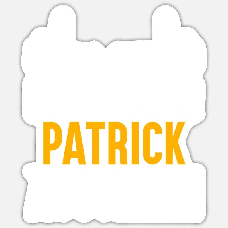 Patrick Vorname Name Geschenk Sticker Größe S (10 x 10 cm)