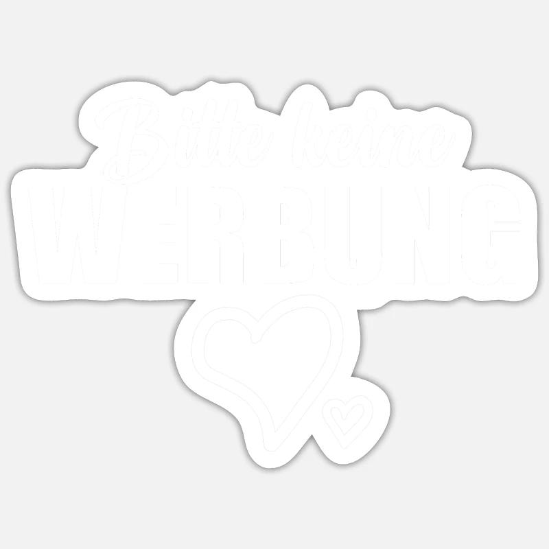 Bitte keine Werbung Sticker Größe S (10 x 10 cm)