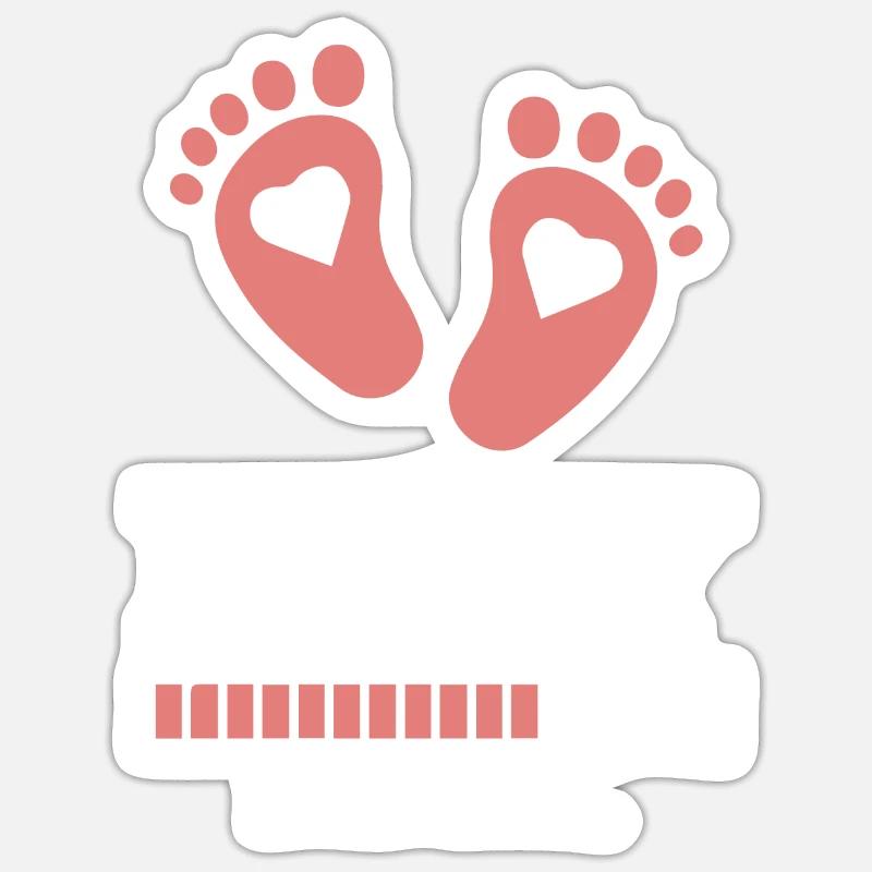baby loading spruch - Sticker Größe S (10 x 10 cm) - Mattweiß