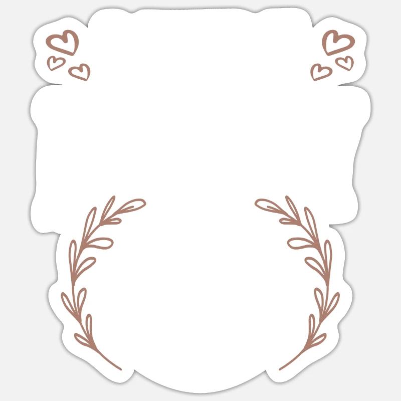 bébé affamé - Sticker taille S (10 x 10 cm) - blanc mat