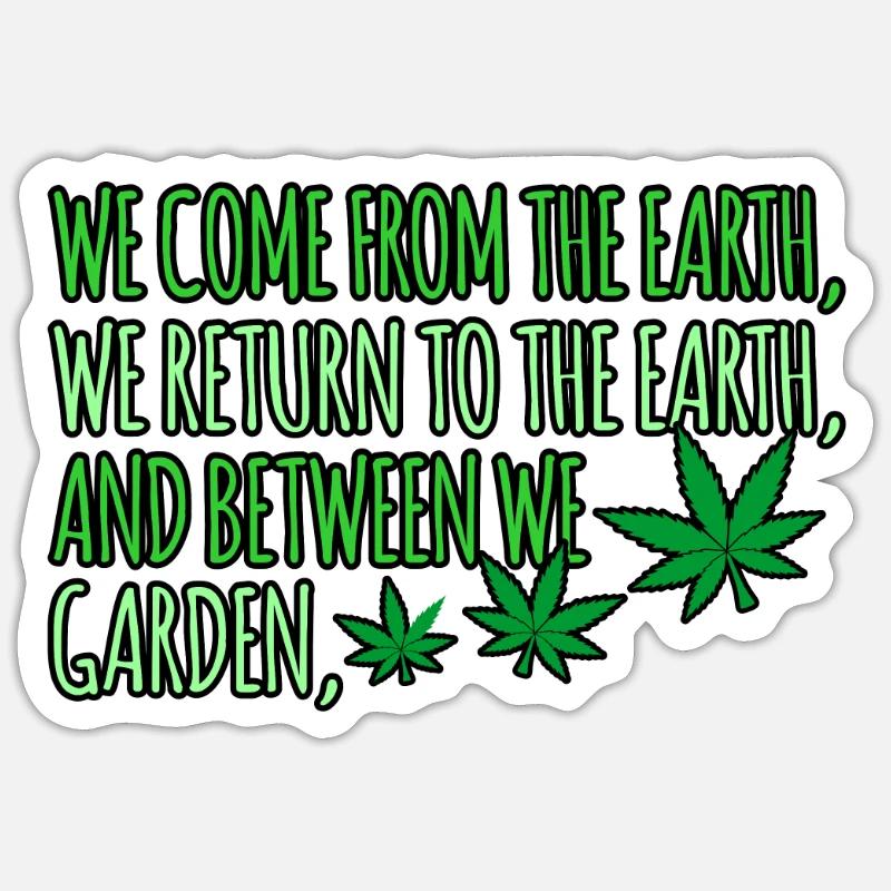 Cannabis - Sticker size S (10 x 10 cm) - white matte