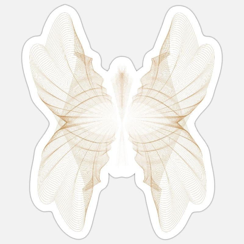 Conception de points abstraits Sticker taille S (10 x 10 cm)