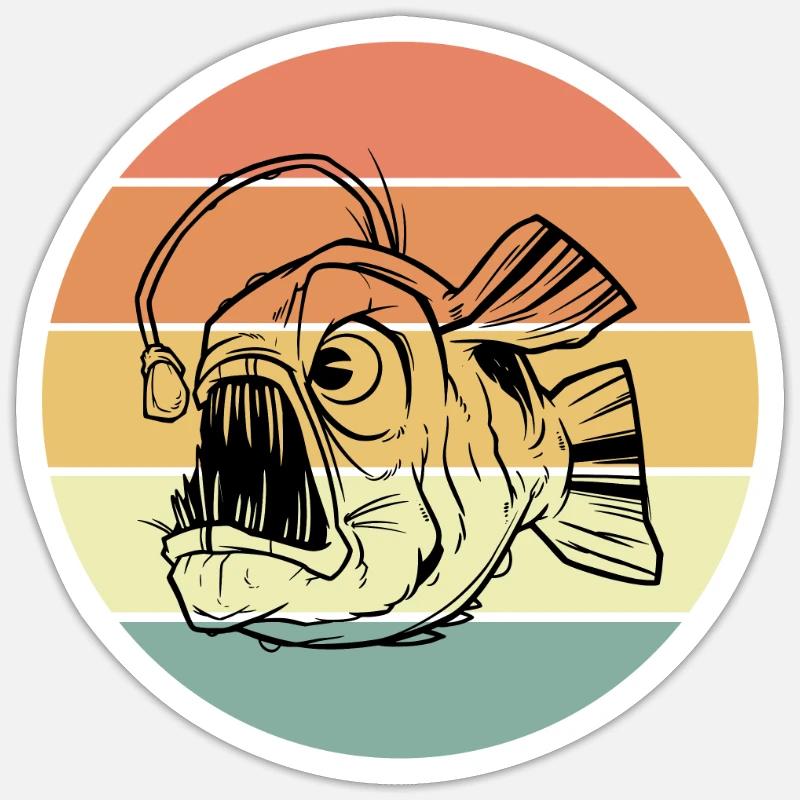 Frogfish - Sticker size S (10 x 10 cm) - white matte
