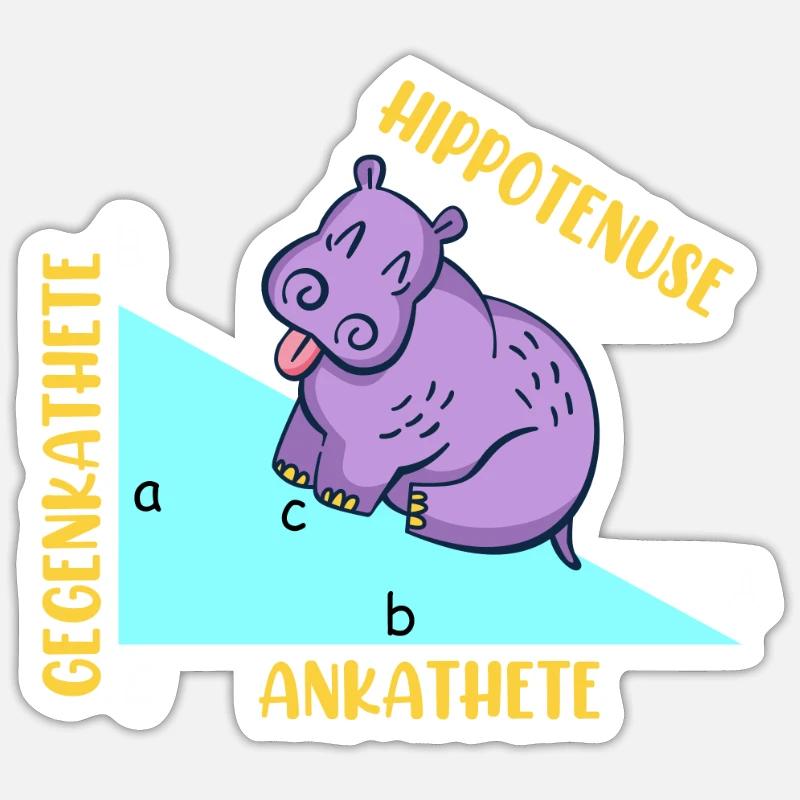 Hippotenuse Math Sticker size S (10 x 10 cm)