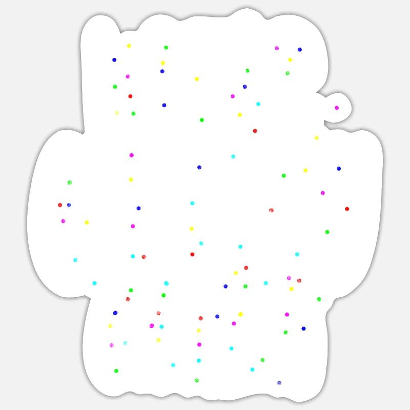 Let's Glow Crazy 2 - Sticker size S (10 x 10 cm) - white matte